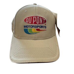 DuPont Motorsports NASCAR Hat Adjustable Beige Cap Jeff Gordon #24 Hendricks